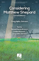 Considering Matthew Shepard SATB Choral Score cover